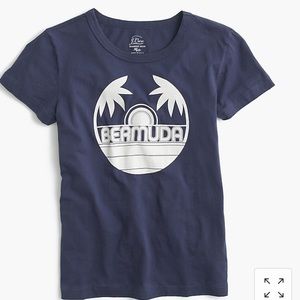 ISO JCREW garment dyed Bermuda T shirt